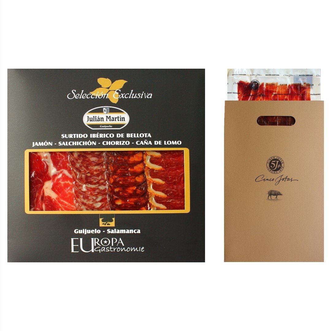 PACK 220g | Duo Ibérico - Jamón 5J y Surtido Ibérico